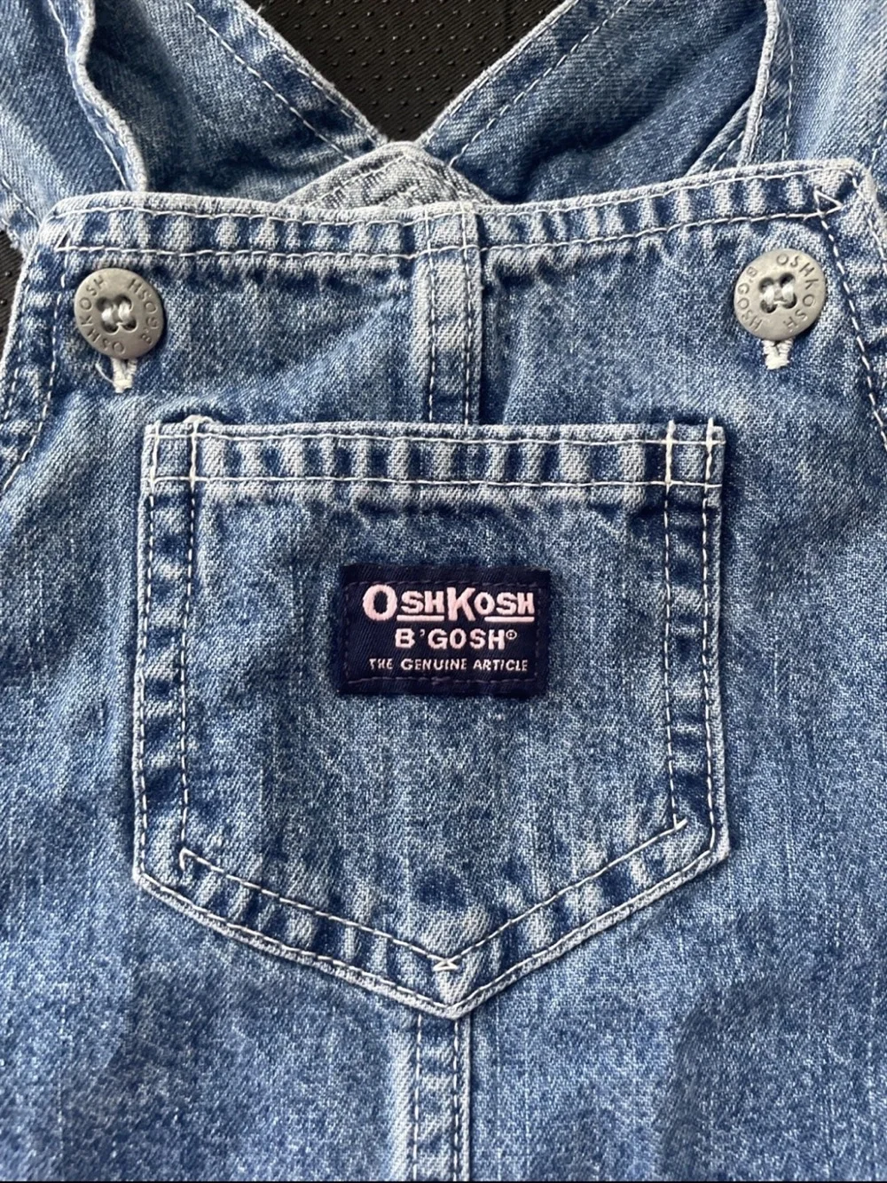 OshKosh B'gosh Light Blue Denim Pinafore Overall Dress